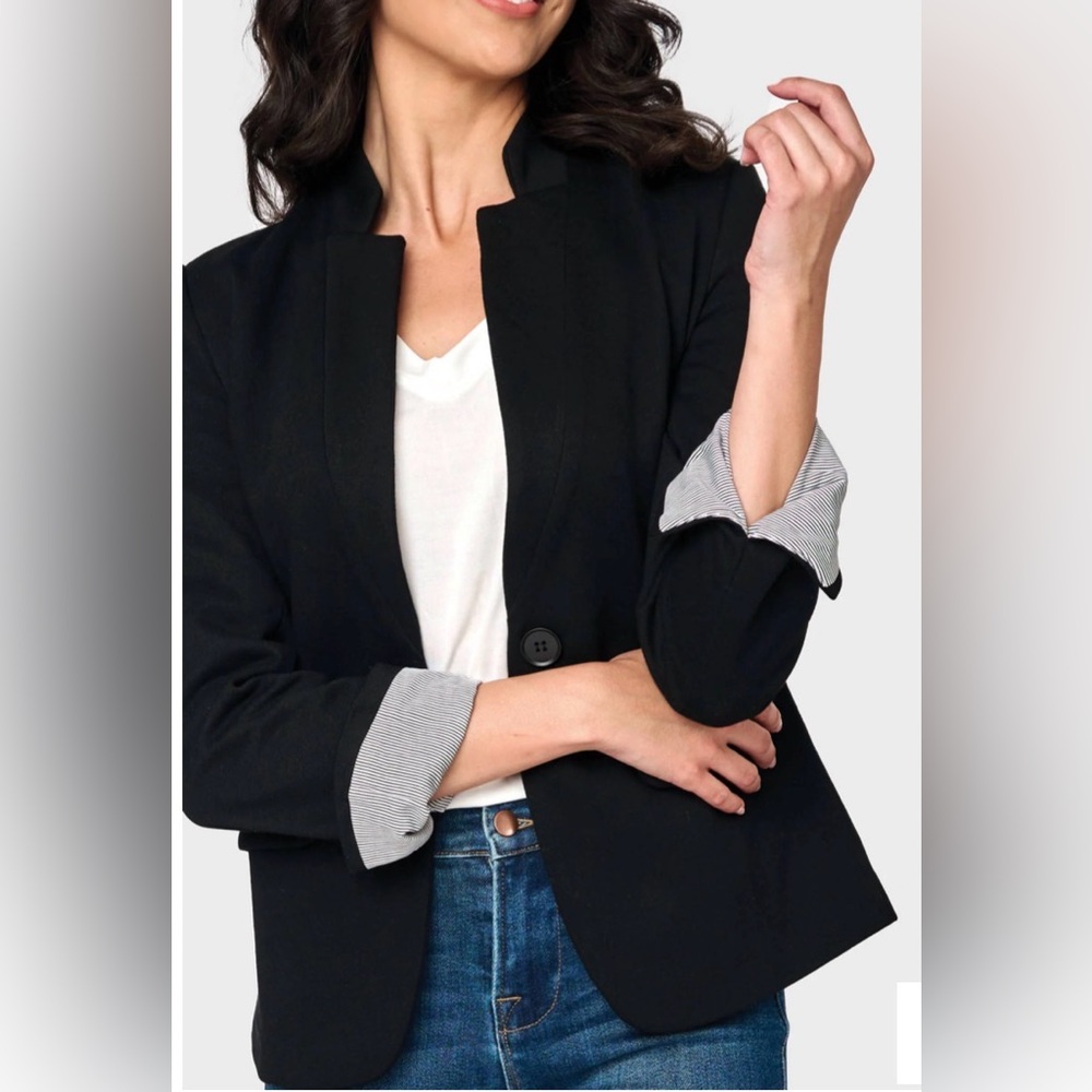 Gibson look notch collar blazer
